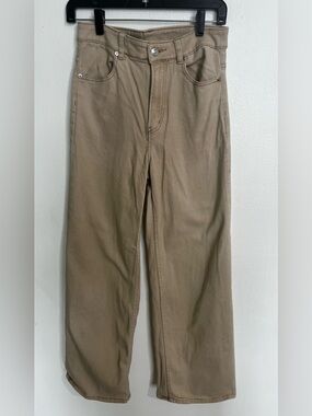 H&M Wide Leg Pants in Khaki